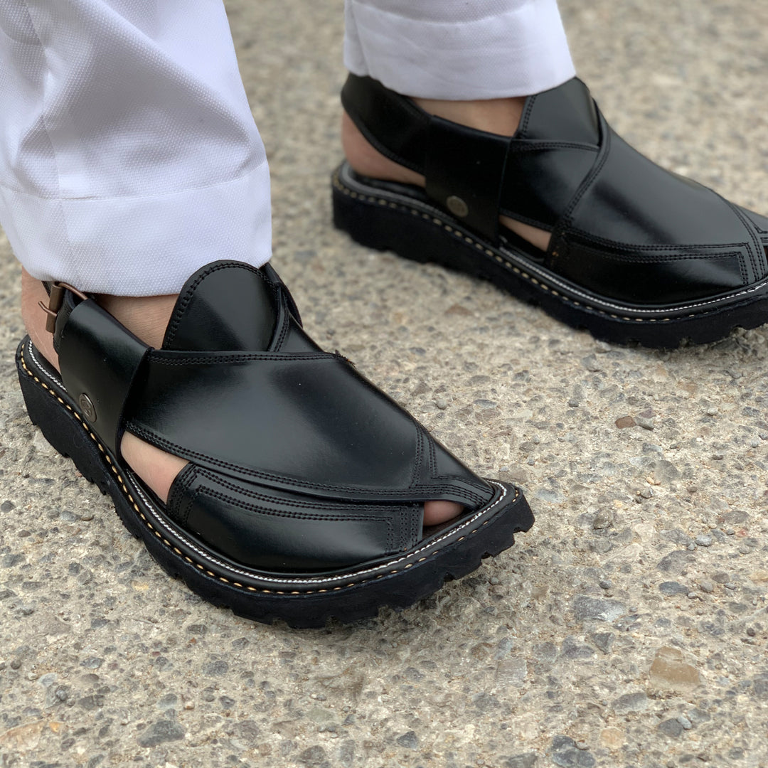 VIBRAM SOLE SHINY BLACK: 056