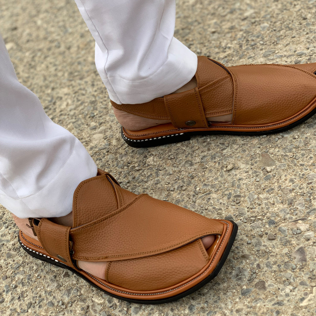 DOTTED LEATHER CAMEL: 063
